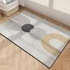 Alfombrilla de suelo moderna simple de lodo de diatomeas irregular absorbente secado rápido para el hogar antideslizante resistente a las manchas alfombrilla de suelo resistente a las manchas para el hogar