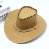 Sombrero Sombrero Vaquero Protector Solar para Exteriores Mezclilla Pesca Sombrero para Hombre Fresco para Mujer Ocio Viaje Sombrero de Paja de Verano