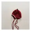 Cachecol Infantil de Tricô Grosso Estilo Coreano para Outono e Inverno, Fofo Simples Cor Sólida para Meninos e Meninas, Quente Tricô Cruzado