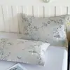 2026 Nueva Serie Floral Vintage Toallas de Almohada de Gasa, Toallas de Almohada de Algodón Puro, un Par de Fundas de Toalla de Almohada de Lujo Ligero