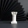 Mini estátua de gesso adereços de decoração de fotos adereços de fotografia de retrato decoração de coluna romana ornamentos de cena fundo