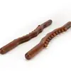 Palo de Masaje de Madera de Haya Carbonizada con 10 Bolas, un Palo Universal para Masaje y Gua Sha para Salones de Belleza y Uso en Casa