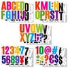 Pegatinas de letras y números de 4 pulgadas, grandes pegatinas de PVC para coche, pegatinas de pared para aula, fiesta, decoración escolar, pegatinas impermeables