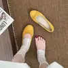 Zapatos de Boca Baja Individuales con Puntera Redonda, Versátiles Zapatos de Ballet 2026 para Primavera y Otoño, Planos con Moño, Superficie de Terciopelo, Cómodos y No Cansan los Pies