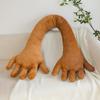 Almohada de Palma Rayada Estilo Nórdico Larga para Abrazar con Brazos Largos para Sofá de Sala de Estar Siesta Almohada Larga con Patas para Mujeres
