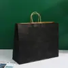 Bolsas de Papel Kraft para Regalos en Stock, Bolsas para Empaque de Regalos Navideños, Bolsas de Empaque Personalizadas para Llevar Té de Leche, Café y Bebidas