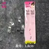 Hebilla de acero inoxidable de alta calidad de 1.8 cm de ancho Tirante transparente de cristal invisible de doble hombro Tirante transparente arenoso