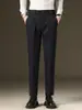 Moda Masculina Fengshe / Nova Coleção Primavera/Outono 2026 Calça Social Masculina Casual Leve de Luxo Corte Reto Slim