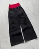 Jeans de Moda Callejera Y2K Retro con Diseño de Doble Puño Moda Ins Otoño e Invierno 2025 Pantalones Rectos Nuevos