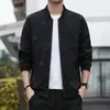 Jaqueta fina com estampa floral escura transfronteiriça, tamanho grande, comprada da Rússia, jaqueta casual masculina de primavera e outono com gola bomber