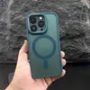 Adecuado para Apple 17Promax Funda para Teléfono Móvil Mate con Sensación de Piel Iphone16 Transparente Succión Magnética 13 Cubierta Protectora Anticaída 12
