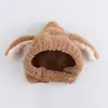 Sombreros de Otoño e Invierno para Niños Noodle Orejas de Conejo de Felpa Cálido Protección para los Oídos Sombrero Cálido Lindo para Bebé