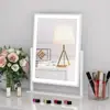 Lámpara de Escritorio LED Espejo de Maquillaje con Luz Alto Brillo Espejo para Transmisiones en Vivo de Belleza Tocador de Maquillaje Espejo de Maquillaje Táctil de Tres Colores
