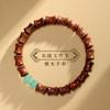 Pulsera de sándalo verde natural para hombre, con cuentas de bambú, pulsera de gran altura, ideal como regalo para estudiantes.
