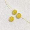 Accesorios de oro arena de alta conservación del color, personaje de murciélago fu, tubo bidireccional con soporte para flores, cuentas de flores, material de joyería con cuentas para bricolaje