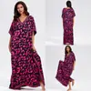 Vestido Longo Solto Plus Size de Viscose Estilo Europeu e Americano para Férias, Saída de Praia com Proteção Solar, Vestido de Praia para Mulheres