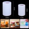 Fabricante Atacado DIY Molde de Cola Cilíndrico Seis Lados Vela de Aromaterapia Resina Epóxi Decoração de Mesa Molde de Silicone