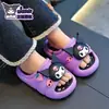 Pantuflas infantiles Sanrio con una sensación de amortiguación suave, diseño de caricatura lindo para niñas, pantuflas antideslizantes para interior, baño, de suela suave para verano