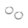 Pendientes de Acero Inoxidable con Textura Martillada para Mujer, Lujo Ligero de Nicho, Suministro Transfronterizo, Chapados en Oro de 18K al Vacío, Aros que No se Desvanecen