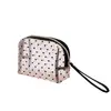 Nueva Bolsa de Maquillaje de Malla de Nylon Transparente para Mujer, Almacenamiento de Cosméticos de Viaje, Neceser Simple, Venta al por Mayor con Impresión de Logo