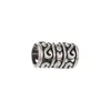 Accesorios transfronterizos DIY de aleación de plata de Xizang tubo recto joyería de plata antigua cuenta espaciadora hebilla de collar hebilla de pulsera hebilla de trenza sucia
