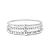 Amazon Transfronterizo Nuevo Pulseras Asimétricas Doradas con Cuentas Joyería Personalizada de Moda Regalo de Aniversario para Mujer