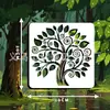 Ventas Directas de Fábrica de Pinturas Recortadas de Árboles Artísticos de Paisajes Naturales, Hojas de Corazón Personalizadas, Diversas Posturas, Plantillas de Pintura Recortada