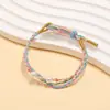 Pulseira de Alta Qualidade Estilo Zongzi 2026 Nova para o Festival do Barco-Dragão, Pulseira de Fio Colorido Estilo Xizang com Pingente de Paz, Corda de Mão Estilo Étnico