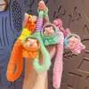 Lindo Llavero de Cerdo de Dibujos Animados Espaciales con Degradado Colgante para Bolso de Teléfono Móvil Anillo Colgante para Llavero de Coche Regalo Venta al por Mayor