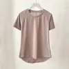 Tops de Yoga para Mujer Lulu Bling Exclusivos de Mostrador, Camisetas Transpirables de Secado Rápido, Blusas de Malla para Cubrir, Mangas Cortas Deportivas