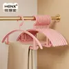 Lightning Warehouse Cabide de Roupas Espesso de Ombro Largo para Casa Cabide de Plástico Antiderrapante para Adultos para Roupas e Calças Cabide de Roupas para Estudantes de Dormitório