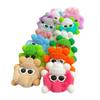 Suministro transfronterizo de piel de conejo Rex auténtica, pequeña bola de carbón, elfo, lindo muñeco de peluche, bola de carbón, colgante, llavero, bolso, colgante pequeño