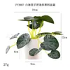 Mini maceta de plástico artificial hecha a medida para escritorio, regalo transfronterizo, hierba de cobre Pu, planta verde, crisantemo silvestre, flor artificial, bonsái de simulación