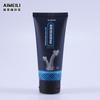 Tubo negro brillante limpiador facial para hombre tubo de plástico tubo de PE 50g/120g tubo cosmético
