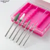 Cabezal de lijado para arte de uñas máquina pulidora y lijadora removedora de esmalte de uñas taladro universal cabeza de molienda de maíz cerámica traje de 6 piezas