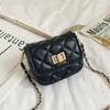 Bolsa Infantil Elegante Estilo Chanel Moda Rombos Bolsa Transversal Estilo Coreano Meninas Bolsa Decorativa para Troco Bolsa de Ombro