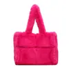 Bolso de Felpa de Diseño Exclusivo para Mujer, Gran Capacidad, Bolso de Mano Elegante y Versátil, Moda Europea y Americana, Bolso de Hombro Sencillo, Bolso