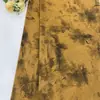 Tendencia Nacional Tinta China Acetato Dorado Satén Estampado Tela Vestido Qipao para Mujer Chaleco Hanfu Nuevo Estilo Chino Tela Floral
