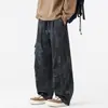 Fábrica de Origem Longteng [Dados de Novo Produto] Calças Casuais Masculinas Estilo Tie-Dye/Estilo Desgastado Novidade Outono/Inverno