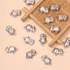 Plata del Tíbet accesorios de doble cara de los doce zodiacos colgante hecho a mano diy pulsera de cuentas del zodiaco accesorios de joyería al por mayor