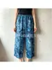 Direto do fabricante: Calça de pijama de seda de algodão para mulheres de meia-idade e idosas, plus size, pode ser usada fora de casa, item popular com avaliações excelentes, estilo casual