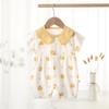 Mono de bebé de algodón puro AA de verano fino para recién nacidos, traje de escalada de manga corta para niños y niñas, traje de aire acondicionado para bebés, ropa de bebé