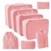 2025 Novas Sacolas Organizadoras Populares para Cosméticos, Mudança, Viagem, Conjunto de Sete Peças para Roupas, Colchas, Roupa Íntima, Desktop Atacado