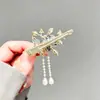 Pasador de Pelo con Borla de Mariposa Estilo Antiguo para Mujeres, Exquisito Pinza de Pato, Pinza Sencilla y de Gama Alta para Flequillo, Pasador para Cabello Suelto, Pasador Estilo Chino