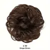 Moño de Pelo Estilo Europeo y Americano para Mujeres, Moño de Pelo Elástico, Seda de Alta Temperatura, Moño de Pelo Rizado Natural Esponjoso, Fábrica de Pelucas Transfronteriza