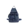 Bolso Cruzado de Mezclilla Lavada Retro Moda Casual Estudiante Trendy Genial Mochila Bolso de Pecho para Viajes al Aire Libre y Trayectos