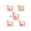 Accesorios de Joyería de Aleación para Hacer Manualidades con Forma de Gota de Aceite Bolsita de Maquillaje para Niñas Accesorios de Tacones Altos Pulsera Pendientes Colgante W507