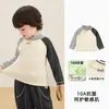 Camiseta básica infantil Kaka Panda, camiseta de manga comprida outono e inverno para meninos, blusa de inverno para meninas, roupas de inverno para bebês estilosas