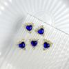 Nueva Aleación China Joyería para Uñas Arte de Uñas Diamante Azul Flash Amor Gotas de Agua Xi Fei Zhen Huan Mismo Palacio Armadura con Diamante