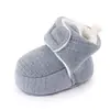 Zapatos de Algodón para Bebé de Color Sólido Zapatos Cálidos Anticaídas para Bebé Suela Suave Zapatos para Niños Pequeños Zapatos para Bebé 2535